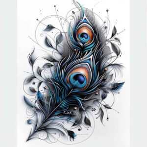 feathers tattoo design ideas pure design soft shading shows perseverance