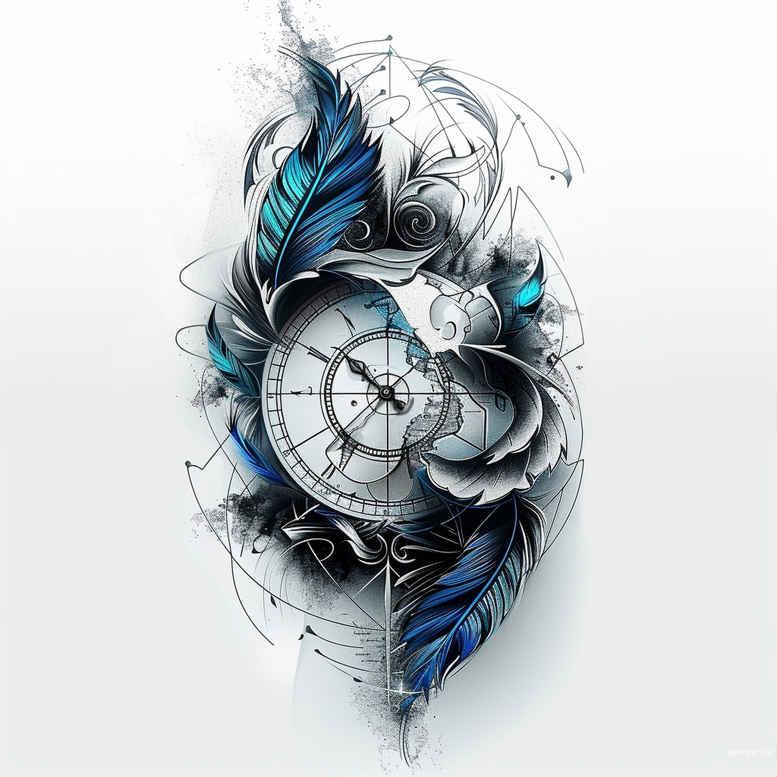 feathers tattoo design ideas uncluttered soft shading symbol of resilience