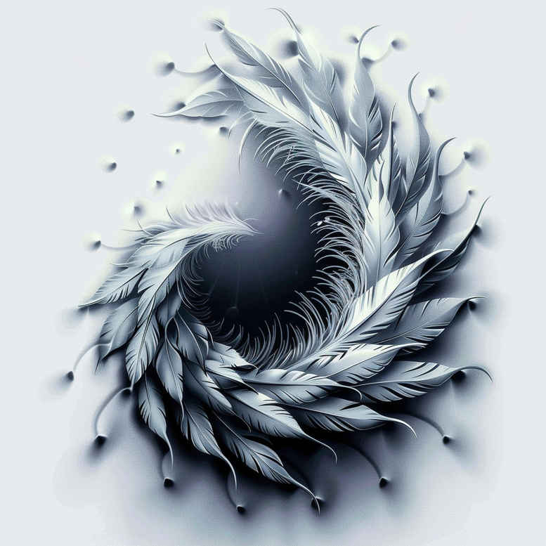 feathers tattoo design ideas delicate subtle gradients courage and power