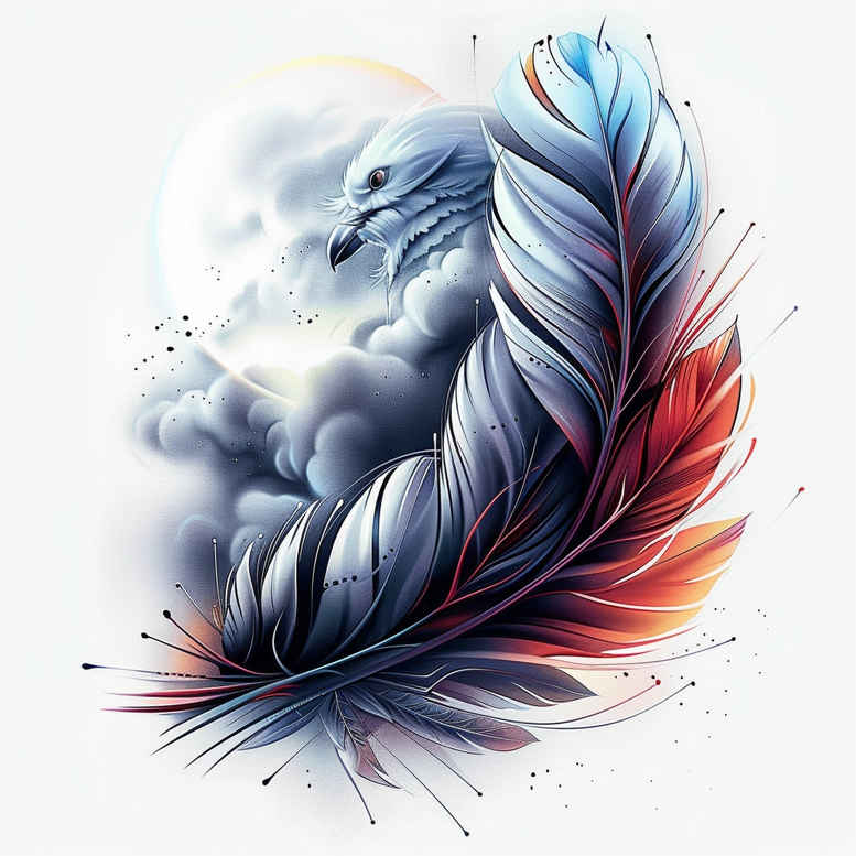 feathers tattoo design ideas unadorned subtle gradients meaning strength