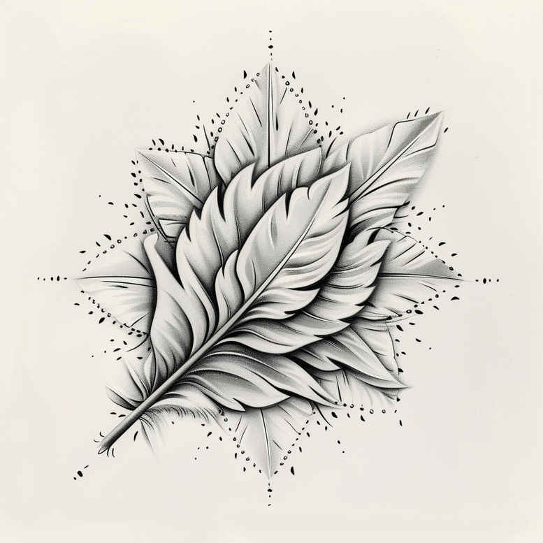 feathers tattoo design ideas gentle subtle gradients shows perseverance