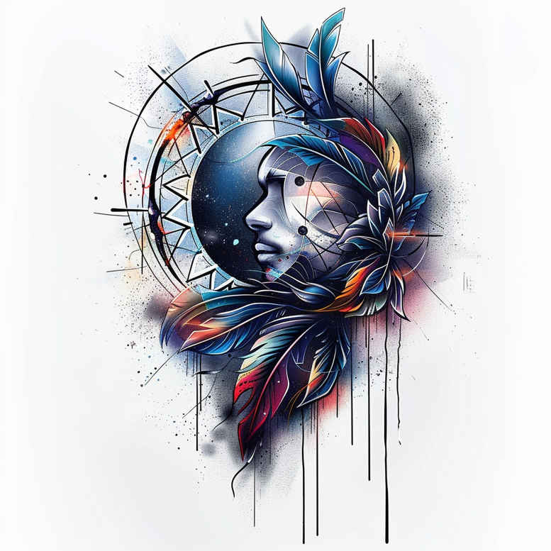 feathers tattoo design ideas plain tattoo subtle gradients symbolising strength