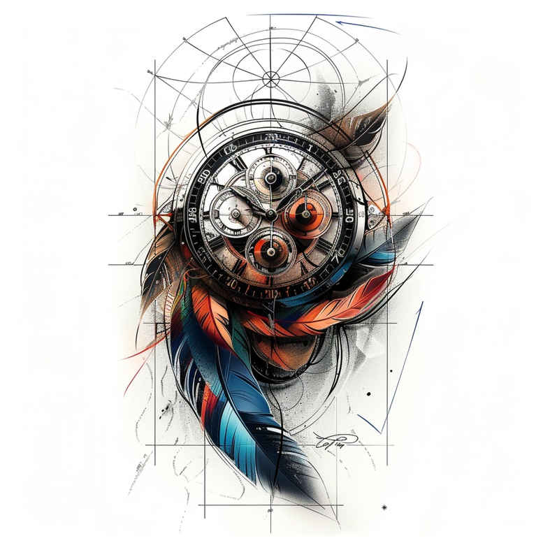 feathers tattoo design ideas concise subtle motion embodying courage