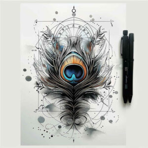 feathers tattoo design ideas pure outline subtle motion meaning perseverance
