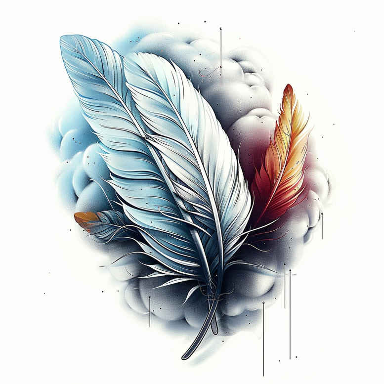 feathers tattoo design ideas micro symbol subtle motion represents resilience
