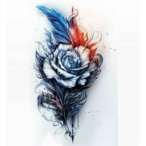 feathers tattoo design ideas negative space symbolic for back