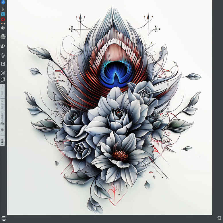 feathers tattoo design ideas slender symbolic for lower chest