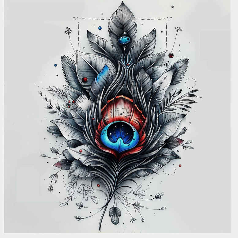 feathers tattoo design ideas clear-cut symbolic for nape