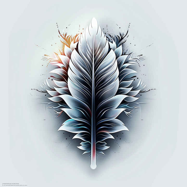 feathers tattoo design ideas short stroke symbolic for palm