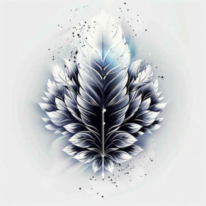 feathers tattoo design ideas no background symbolic meaning perseverance