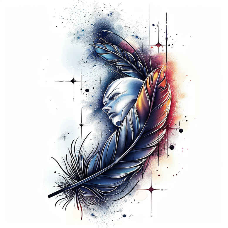 feathers tattoo design ideas micro symbol textured for side