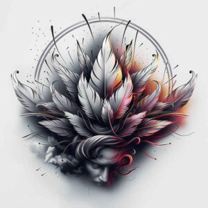 feathers tattoo design ideas refined ink tribal for calf