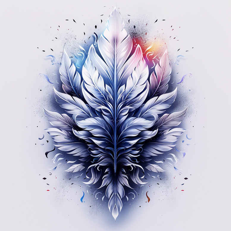 feathers tattoo design ideas simple form tribal strength and power