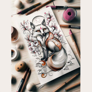 fox-realism-natural-blush-for-upper-shoulder – tattoo design ideas free ai generated – Gallery: foxes-inkby-ai