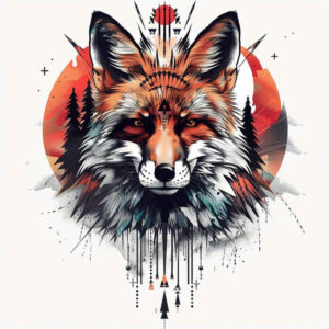 fox-realism-refined-lines-for-neck – tattoo design ideas free ai generated – Gallery: foxes-inkby-ai