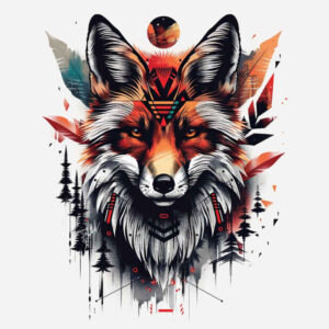 fox-with-line-neotraditional-bold-texture-for-palm – tattoo design ideas free ai generated – Gallery: foxes-inkby-ai