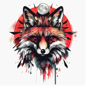 fox-folk-tattoo-neotraditional-accent-shading-for-shoulder-blade – tattoo design ideas free ai generated – Gallery: foxes-inkby-ai
