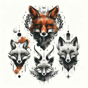 fox-freedom-symbol-realism-mirrored-effect-for-outer-arm – tattoo design ideas free ai generated – Gallery: foxes-inkby-ai