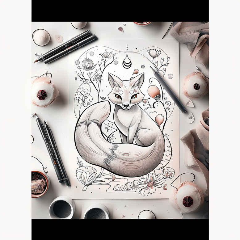 minimalist-fox-neotraditional-enhanced-shading-for-lower-back – tattoo design ideas free ai generated – Gallery: foxes-inkby-ai