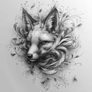 fox-symbol-neotraditional-expressive-color-for-ribs – tattoo design ideas free ai generated – Gallery: foxes-inkby-ai