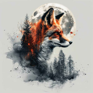 fox-and-forest-surrealism-imperfect-symmetry-for-wrist – tattoo design ideas free ai generated – Gallery: foxes-inkby-ai