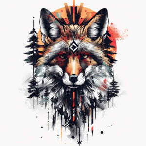 fox-spirit-neotraditional-bold-texture-for-biceps – tattoo design ideas free ai generated – Gallery: foxes-inkby-ai