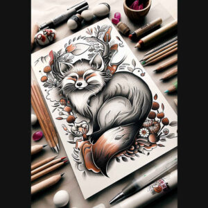 foxes tattoo design ideas Realism realistic perspective animated meaning resilience