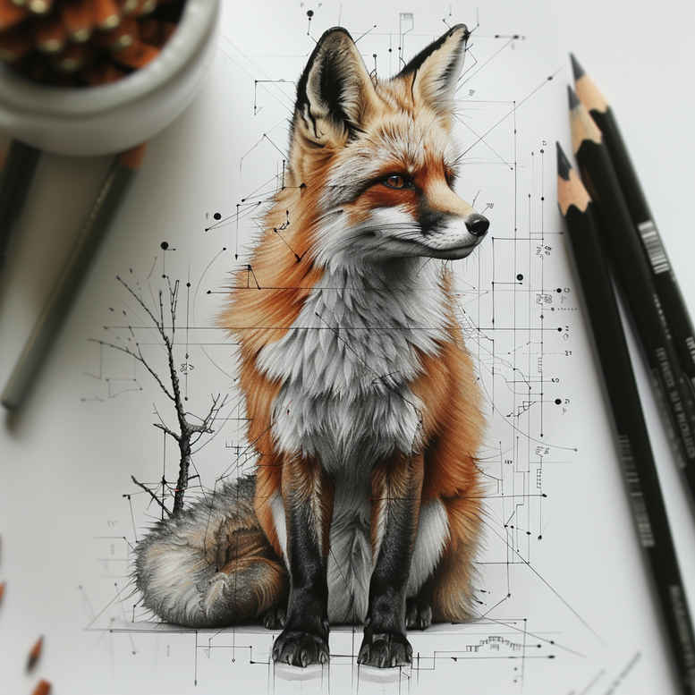 foxes tattoo design ideas Surrealism fantastical elements artistic meaning perseverance