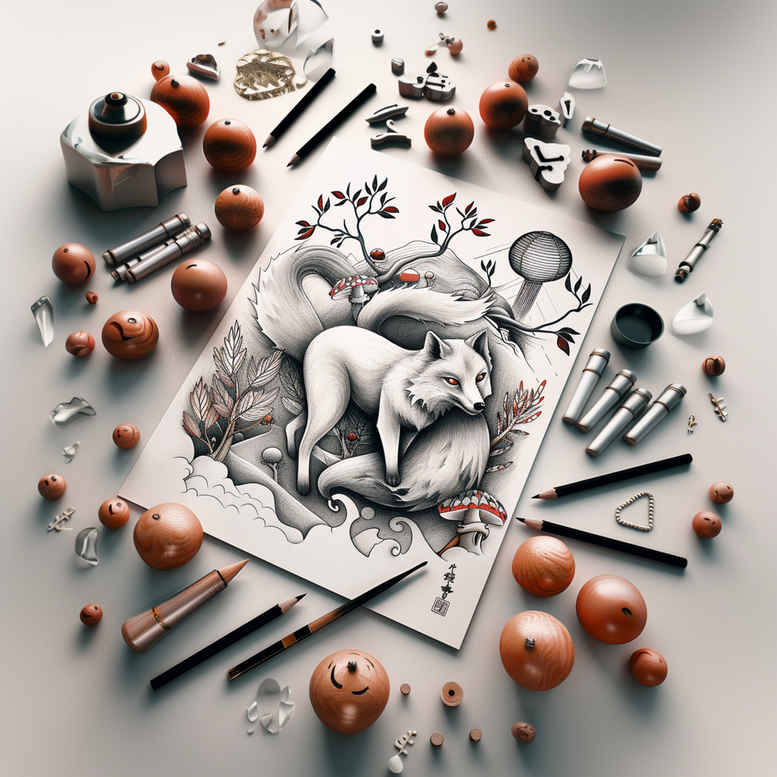 foxes tattoo design ideas cinematic clever embodying determination