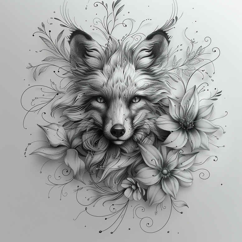 foxes tattoo design ideas subtle tone clever for forearm