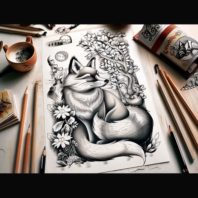 foxes tattoo design ideas bold motifs cunning symbol of perseverance