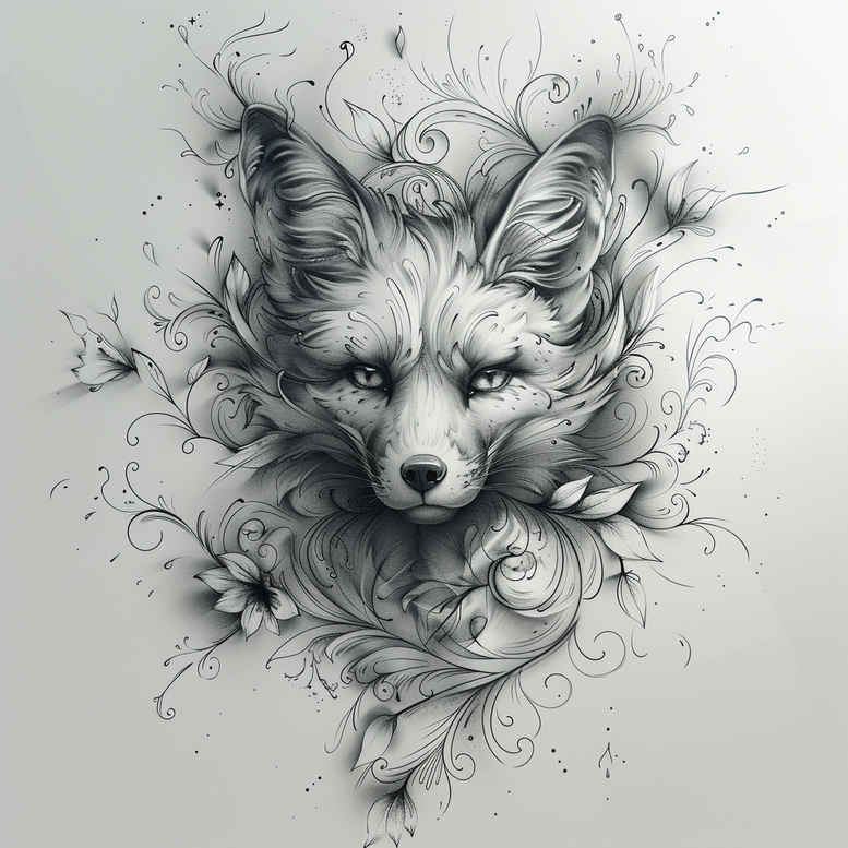 foxes tattoo design ideas Realism living skin playful represents resilience