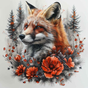 foxes tattoo design ideas structured design shadow play shows courage