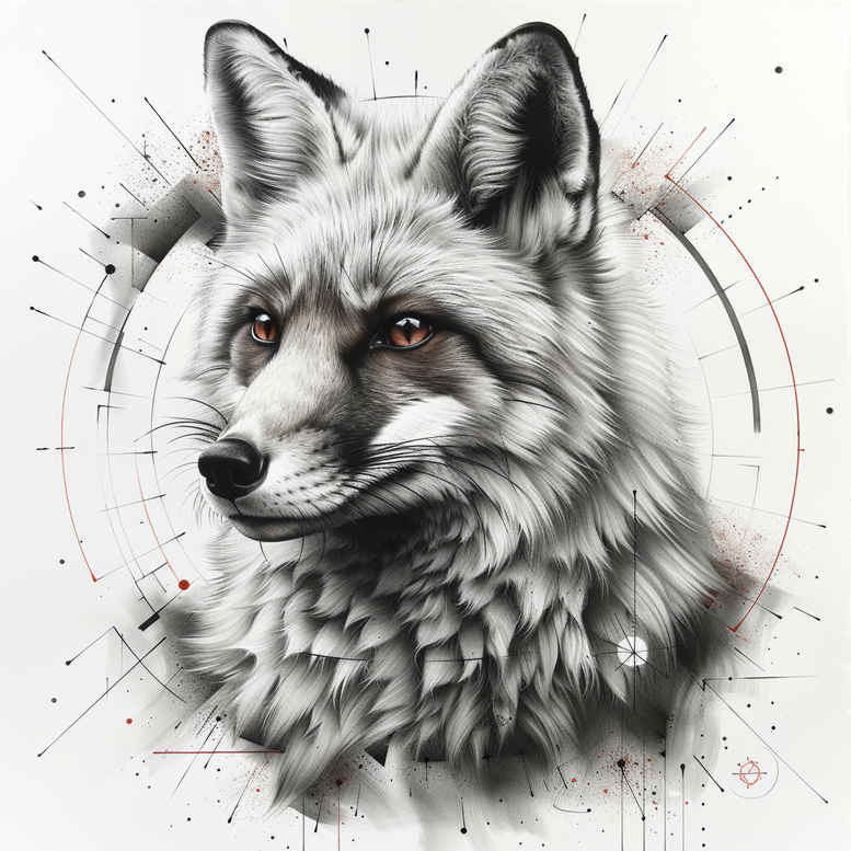 foxes tattoo design ideas Realim light and shadow play swift for ribs