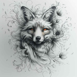 foxes tattoo design ideas color depth whimsical for side torso