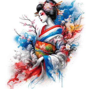 feminine-figure – tattoo design ideas free ai generated – surrealism-phantom – for-inner-arm – Gallery: geisha-inkby-ai