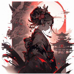 geisha – tattoo design ideas free ai generated – realism-perfect-proportions – for-lower-back – Gallery: geisha-inkby-ai