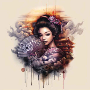 geishas – tattoo design ideas free ai generated – realism-light-reflections – for-wrist – Gallery: geisha-inkby-ai