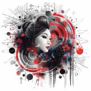 graceful-geisha – tattoo design ideas free ai generated – realism-depth-perception – for-outer-arm – Gallery: geisha-inkby-ai