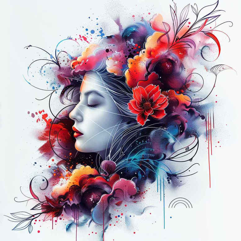 graceful-geisha – tattoo design ideas free ai generated – realism-realistic-perspective – for-shin – Gallery: geisha-inkby-ai