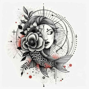 kimono – tattoo design ideas free ai generated – realism-clean-background – for-palm – Gallery: geisha-inkby-ai