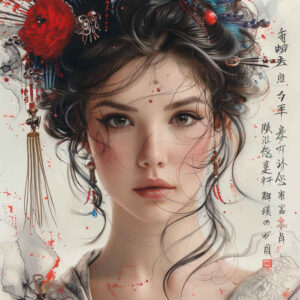 minimalist-geisha – tattoo design ideas free ai generated – realism-depth-realism – for-biceps – Gallery: geisha-inkby-ai