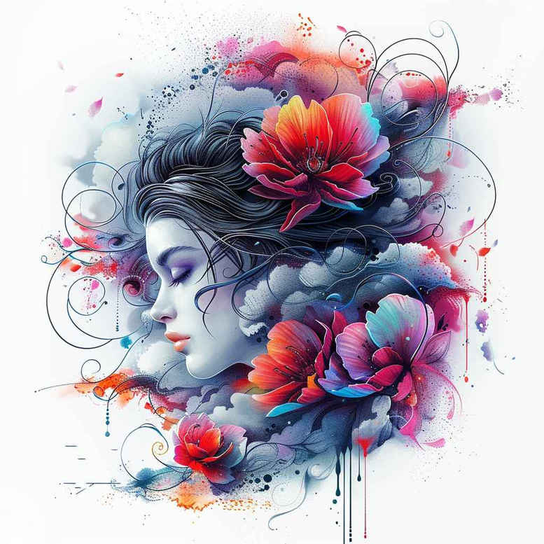 geisha tattoo design ideas Realism soft highlights artistic represents endurance