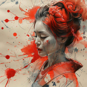 geisha tattoo design ideas color saturation cultural endurance and power