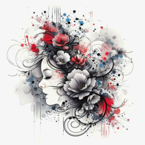 geisha tattoo design ideas dynamic linework cultural heritage for lower arm