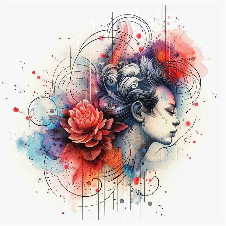 geisha tattoo design ideas Realism natural contours cultural heritage perseverance and power