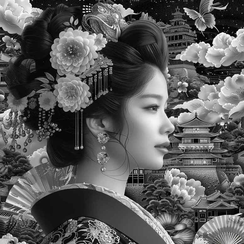geisha tattoo design ideas vibrant delicate for inner arm