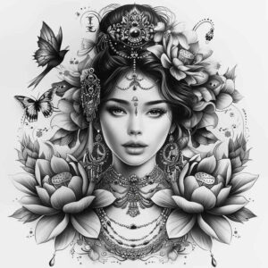 geisha tattoo design ideas atmospheric detailed kimono represents endurance
