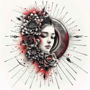 geisha tattoo design ideas Realism detailed rendering elegant for lower arm