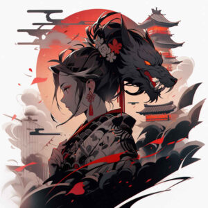 geisha tattoo design ideas Surrealism mysterious elegant resilience and power